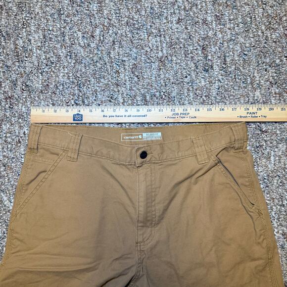 Carhartt Men's Relaxed Fit Work Utility Shorts Size 36 Brown Canvas Carpenter - Picture 5 of 7